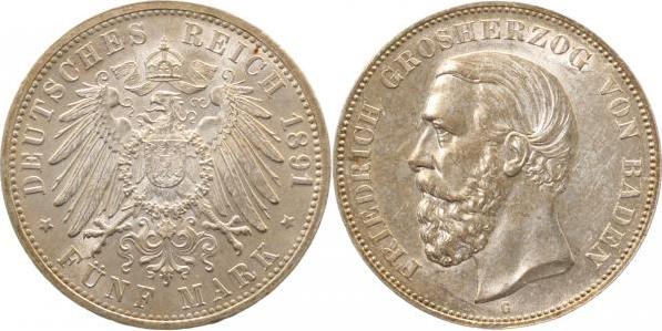 02991G~1.3-GG   1891G Friedrich I  vz/st f.stgl/f.prfr !!! J 029  