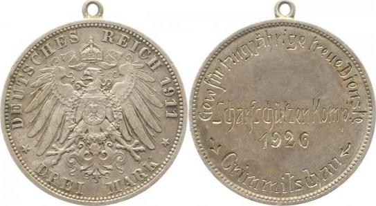 10311A~2.5-Gravur 3 M. 1911A RS: Gravur: Scharfschützenkompagnie 1926 J 103  