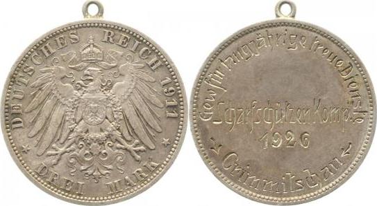 10311A~2.5-Gravur 3 M. 1911A RS: Gravur: Scharfschützenkompagnie 1926 J 103  