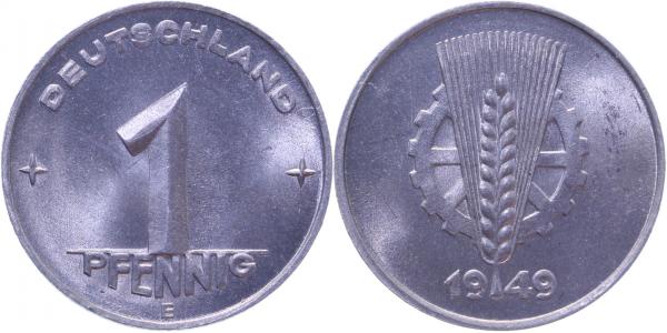 1501/05/8-48/90 1 Pfennig 1948A bis 90A Top Erhaltungen stgl- prfr -spiegelglanz J1501/8  