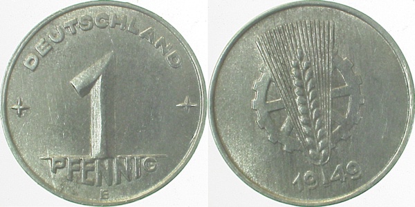 150149E~1.5b 1 Pfennig  DDR 1949E f.prfr S335 J1501  