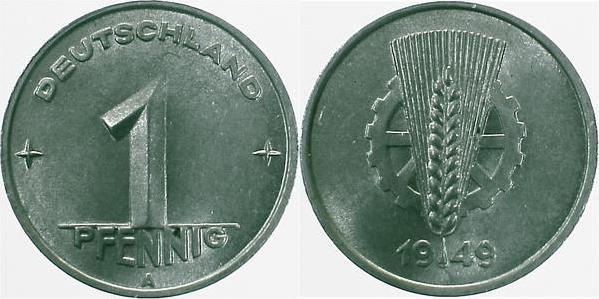 150149A~1.1 1 Pfennig  DDR 1949A prfr/st.matt J1501  