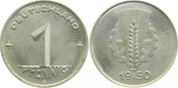 150150A~1.5 1 Pfennig  DDR 1950A f.bfr J1501  