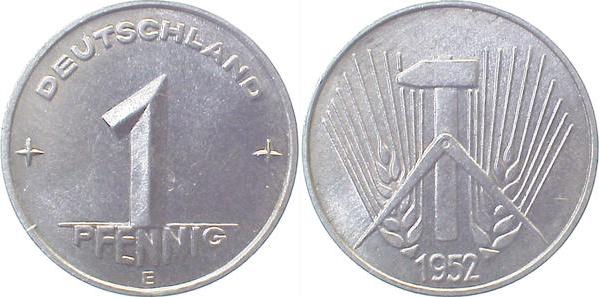 150552E~1.5 1 Pfennig  DDR 1952E vz/st J1505  