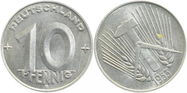 150753E~1.5 10 Pfennig  DDR 1953E f.bfr J1507  