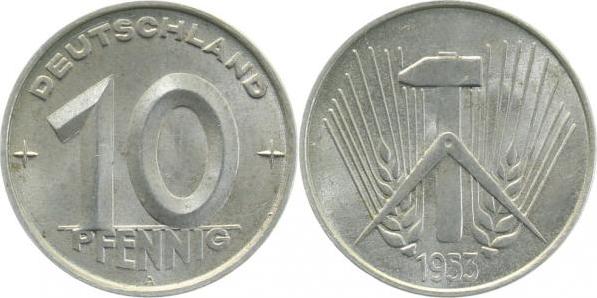 150753A~1.2 10 Pfennig  DDR 1953A bfr. J1507  