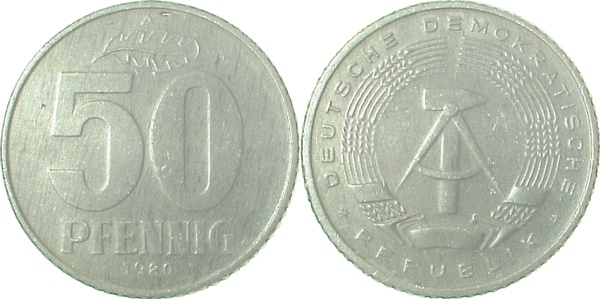 151280A~3.0 50 Pfennig  DDR 1980A ss J1512  