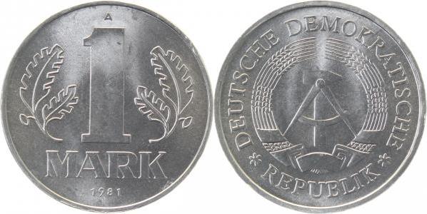 151481A~1.1 1 Mark  DDR 1981A bfr/stgl/matt J1514  