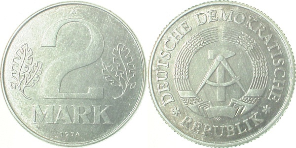151674A~1.5 2 Mark  DDR 1974A vz/stgl. J1516  