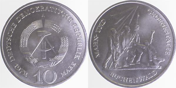 153972A~1.1 10 Mark  Buchenwald 1972 bfr/st J1539  