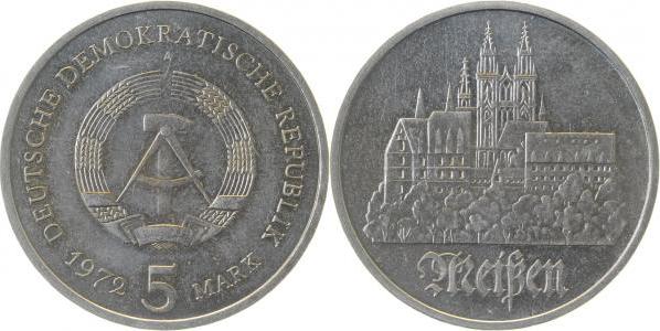 154372~H. 5 Mark  Meißen 1972 hangehoben J1543  