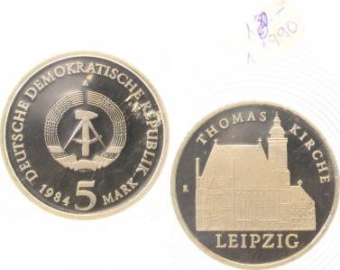 159884A~0.0 5 Mark  DDR Thomaskirche Leipzig PP J1598  