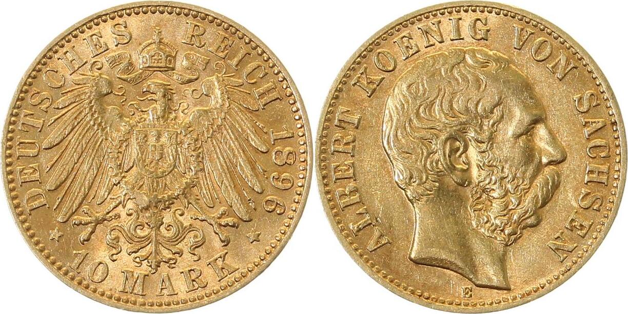 26396E~1.8-GG 10 M Albert, Sachsen 1896E VZ+ 263  