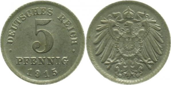 29715G~1.2 5 Pfennig  1915G prfr. J 297  