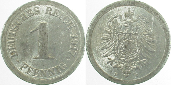 30017E~1.2 1 Pfennig  1917E prfr. J 300  