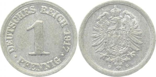 30017D~2.0 1 Pfennig  1917D vz J 300  