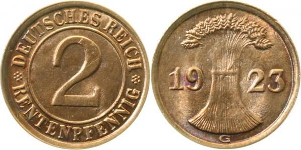30623G~1.1 1 Pfennig  1923G prfr/stgl J 306  