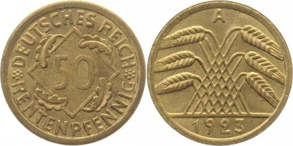 31023A~1.5 50 Pfennig  1923A f. prfr !! J 310  