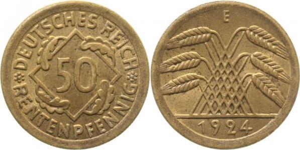 31024E~2.0 50 Pfennig  1924E vz J 310  
