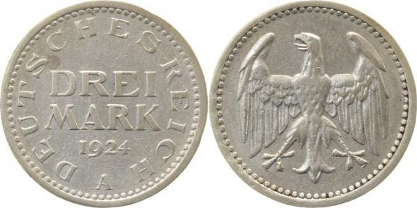 31224A~3.0 3 Reichsmark  1924A ss J 312  