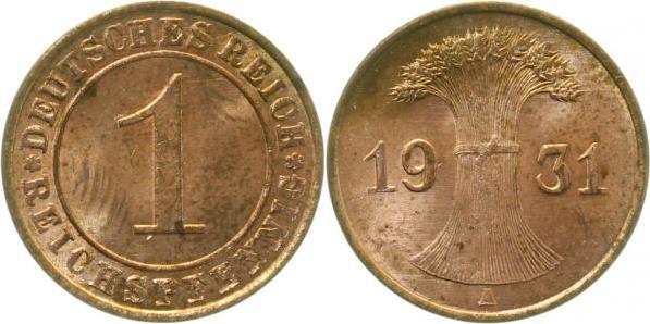 31331A~1.2 1 Pfennig  1931A prfr J 313  