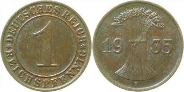 31335F~1.2 1 Pfennig  1935F prfr J 313  