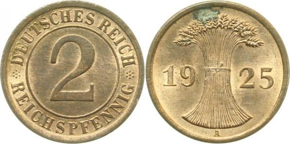 31425A~1.5 2 Pfennig  1925A f.prfr J 314  