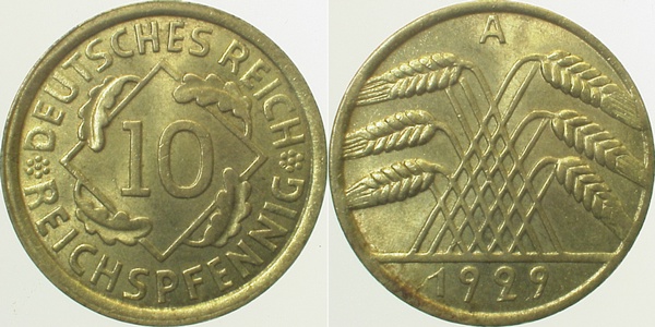 31729A~1.2 10 Pfennig  1929A prfr J 317  