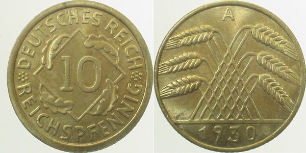 31730A~1.2 10 Pfennig  1930A prfr J 317  