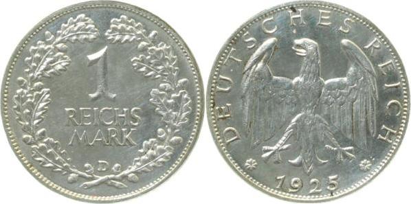 31925D~0.1 1 Reichsmark  1925D PP- Unikat , Archiv Franquinet J 319  