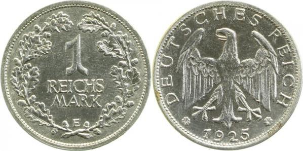 31925E~2.5 1 Reichsmark  1925E ss/vz J 319  