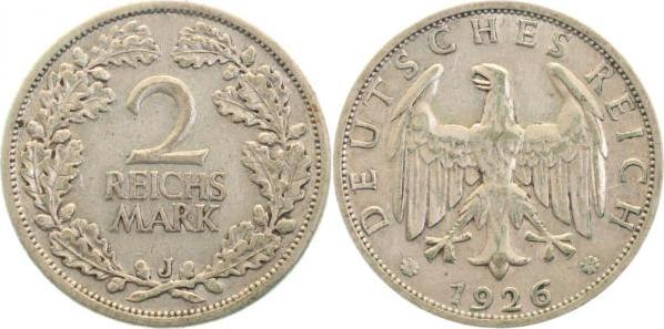 32026J~2.5 2 Reichsmark  1926J ss/vz J 320  