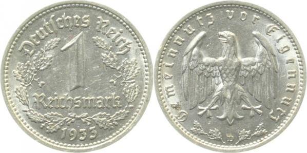35433D~1.5 1 Reichsmark  1933D vz/st J 354  