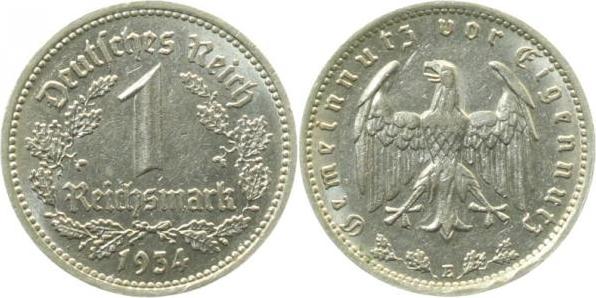 35434E~2.5 1 Reichsmark  1934E ss/vz J 354  