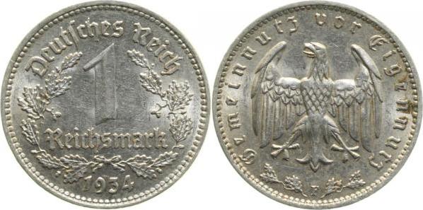 35434F~2.0 1 Reichsmark  1934F vz J 354  