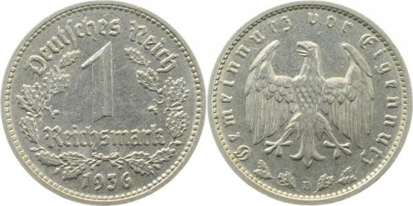 35436D~2.5 1 Reichsmark  1936D ss/vz J 354  