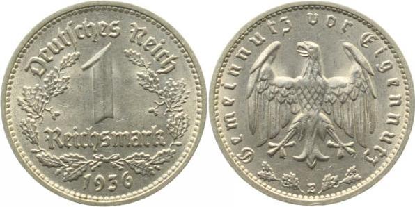 35436E~1.8 1 Reichsmark  1936E vz+ J 354  