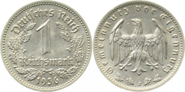 35436J~1.5 1 Reichsmark  1936J f.prfr J 354  