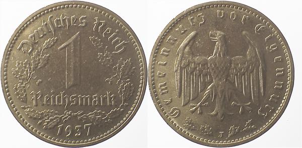 35437J~2.0 1 Reichsmark  1937J vz J 354  