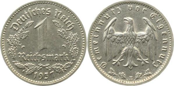 35437E~2.0 1 Reichsmark  1937E vz J 354  