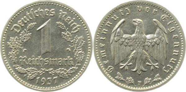 35437F~2.0 1 Reichsmark  1937F vz J 354  