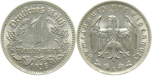 35438E~1.8 1 Reichsmark  1938E vz+ J 354  