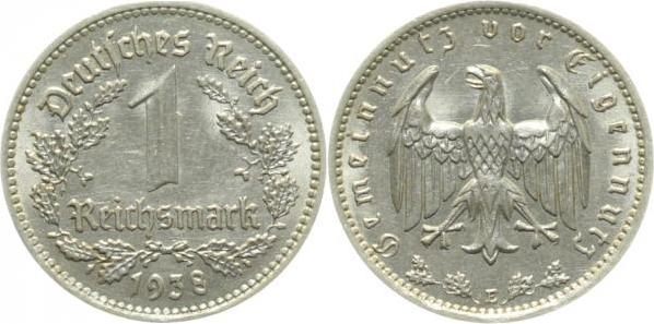 35438E~1.8 1 Reichsmark  1938E vz+ J 354  