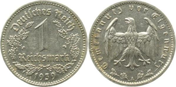 35439A~2.2 1 Reichsmark  1939A f.vz J 354  