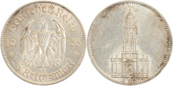 35735A~2.0 5 Reichsmark  1935A Kirche o.D. vz J 357  