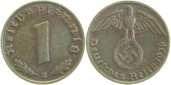 36136E~1.5 1 Pfennig  1936E f.prfr !!! J 361  