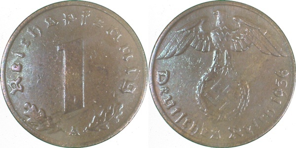 36136A~3.0 1 Pfennig  1936A ss J 361  