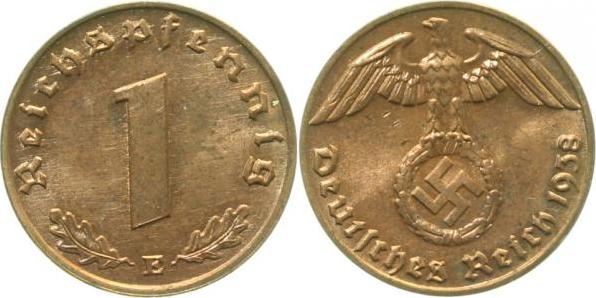 36138E~1.0 1 Pfennig  1938E stgl J 361  