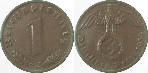 36139E~1.5 1 Pfennig  1939E vz/st J 361  