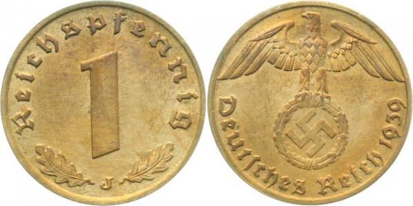 36139J~1.5 1 Pfennig  1939J f.prfr J 361  